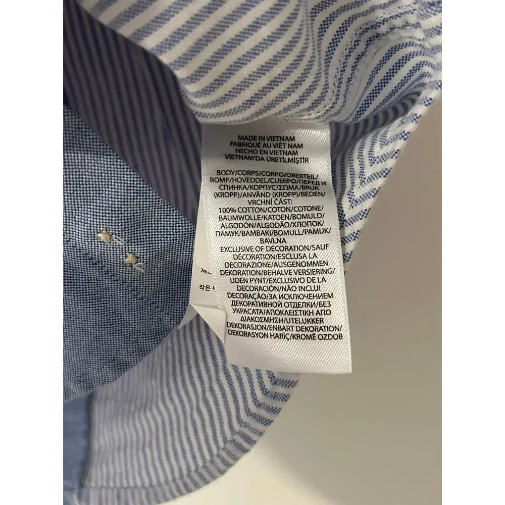 Ralph Lauren Cotton Oxford Fun Shirt Boys Color Block Pink Yellow Blue 3T Polo